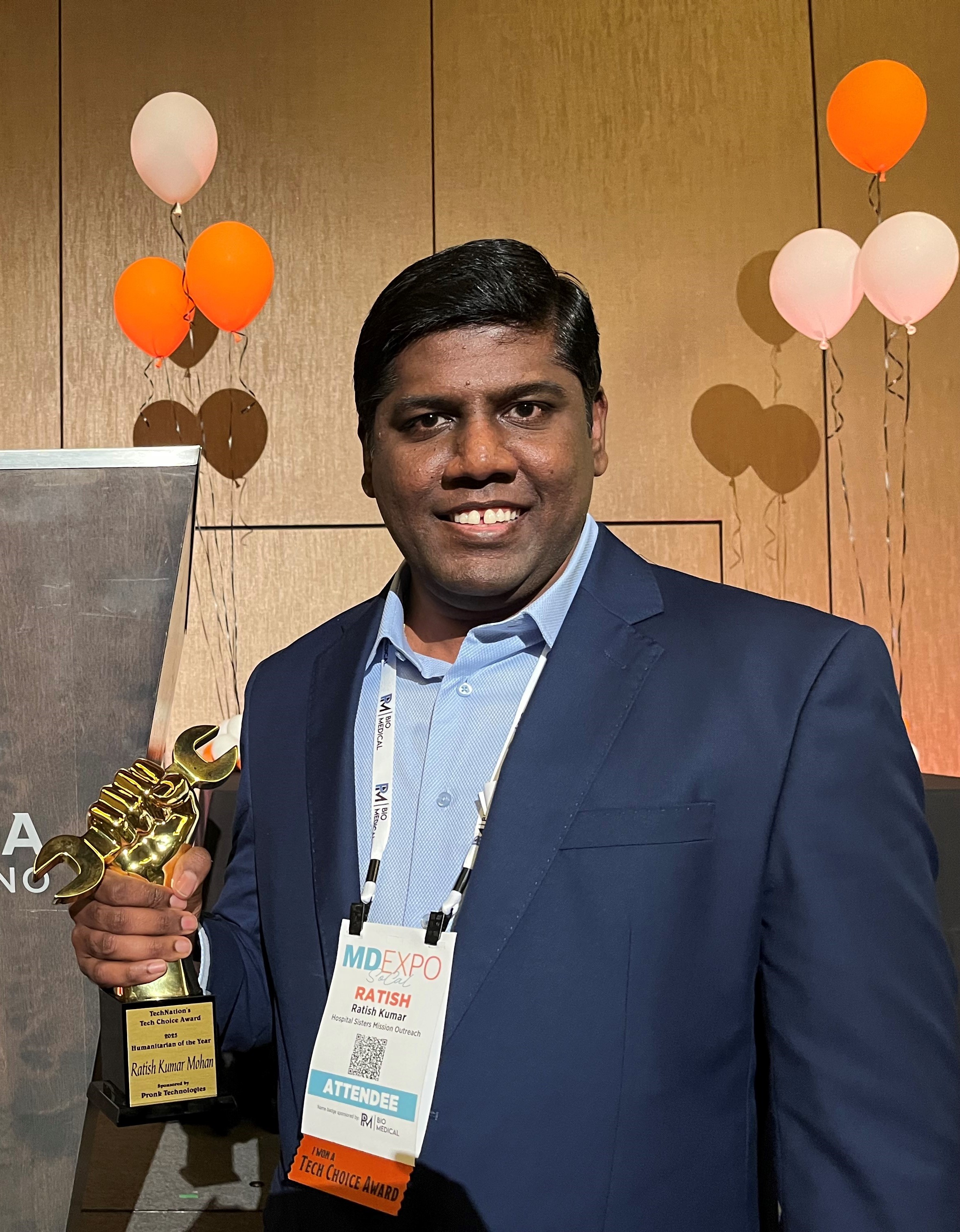 Watch Ratish's Humanitarian of the Year acceptance speech