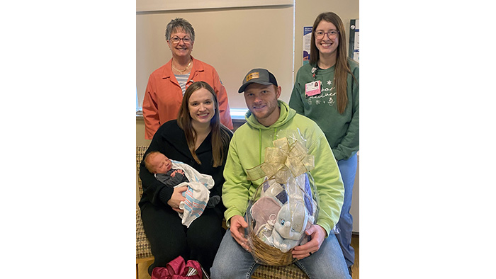 New Year's Baby 2025 at HSHS St. Joseph's Hospital in Breese, IL