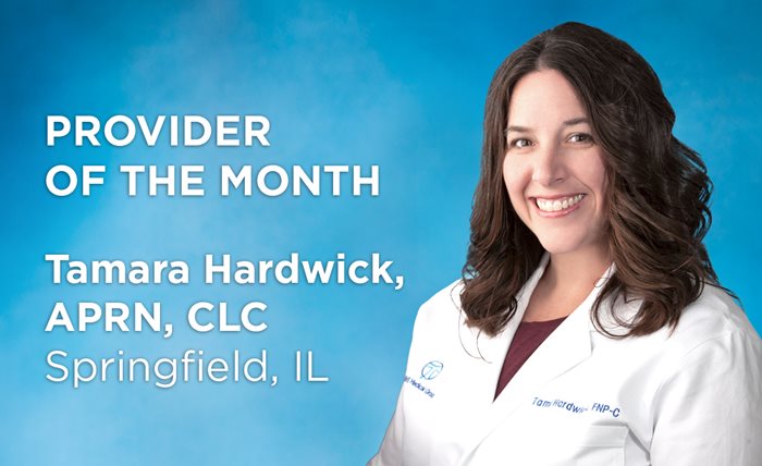 HSHS Medical Group Awards  Provider of the Month to Tamara Hardwick, APRN, CLC