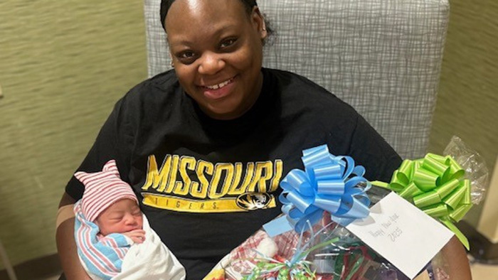 New Year's Baby 2025 at HSHS St. Elizabeth's Hospital in O'Fallon