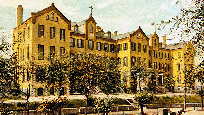 1950's photo of St. Elizabeth's Hospital