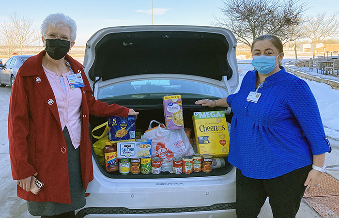 Donations collected for Highland ARea Christian Service Ministry Food Pantry