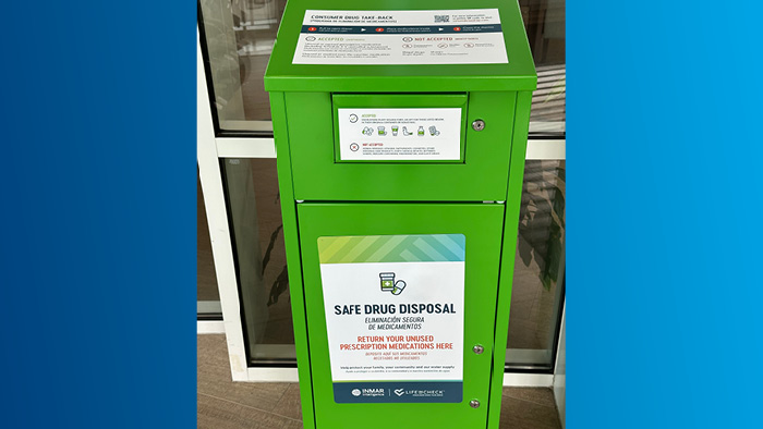 Safe Drug Disposal Box available at HSHS St. Joseph’s Hospital Highland