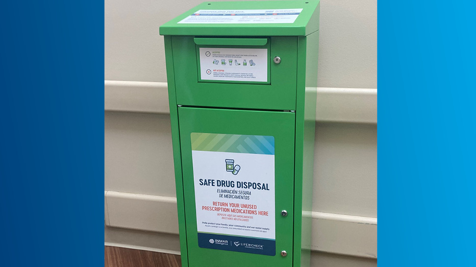 Safe drug disposal box