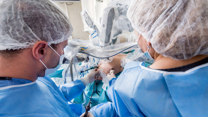 Robotic surgery suite at HSHS St. Elizabeth's Hospital