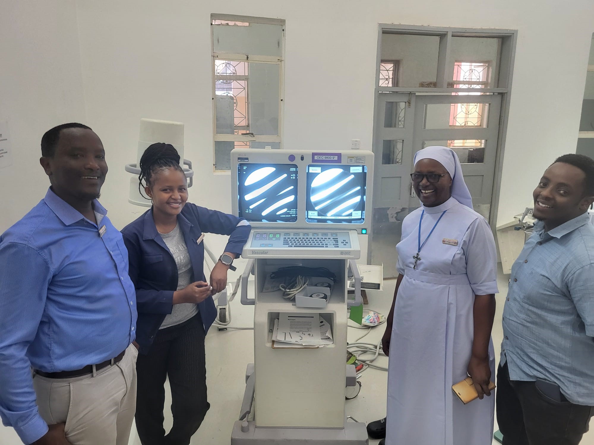 The journey of 8,281 miles begins with a single C-arm